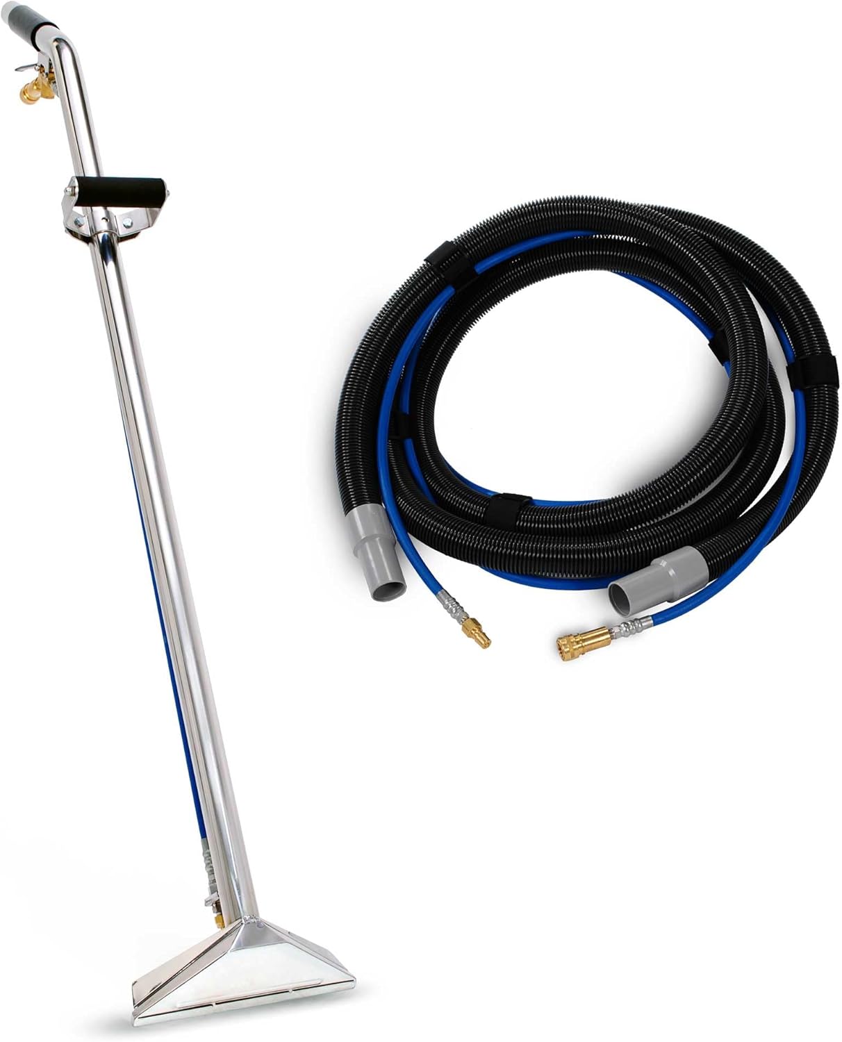 EDIC Single-Jet, 12” SS Wand & 15’ Vac/Sol Hose Assy (w/ Universal fittings)