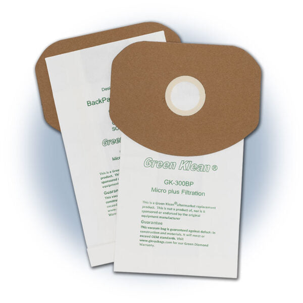 Replacement Vacuum Bags - CleanMax 352-0600 - 10 bags/pkg - 10/case (100)