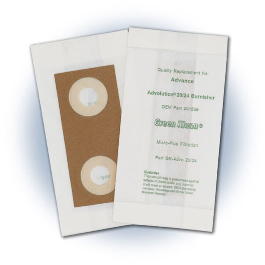 Replacement Vacuum Bags - Advance Advolution™ passive dust bag - 10 packs of 10 bags/case (100)