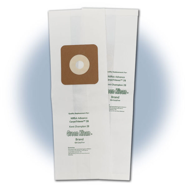 Replacement Vacuum Bags - Nilfisk Carpetreiver 28 Large Area Upright - 12 packs of 3 bags/case