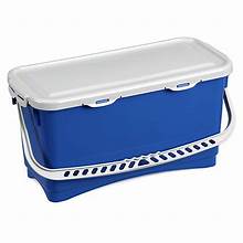 Filmop Microfiber Oval Bucket w/ Lid - 5 gallon - Blue - Mfg #0000SE1322A