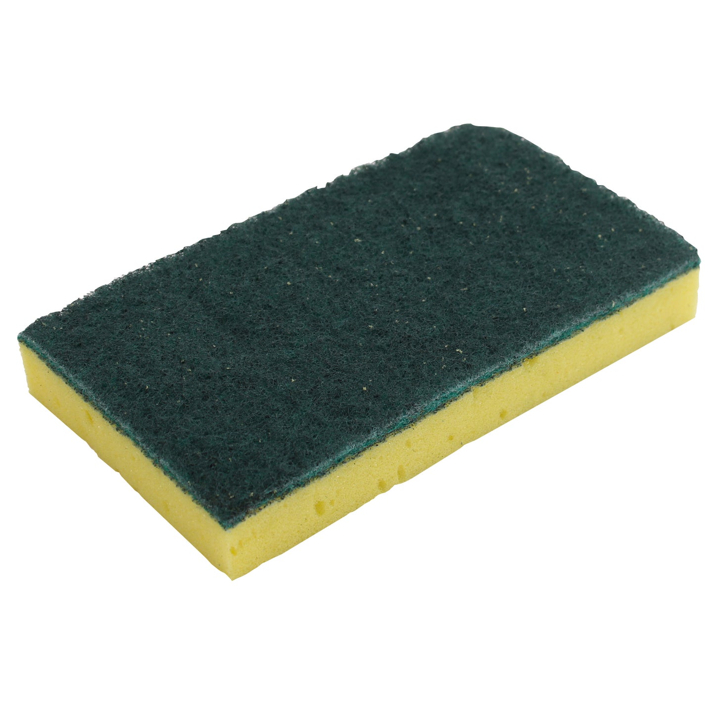 Performance Plus Scour Sponge - Green/Yellow - 6" x 3-3/8" x 3/4" - 20/cs