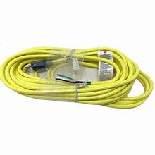 Power Cord - 50 Ft. 12/3 SJTW, 300 Volt Power Cord, Yellow