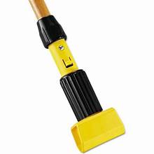 Rubbermaid Gripper Clamp Style Wet Mop Wood Handle and Plastic Head - 60" - 12/cs - Mfg #FGH216000000