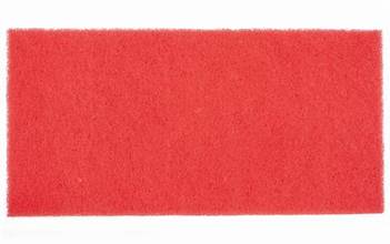 14" x 20" Red Driver Pad - 5/Case - Square Scrub