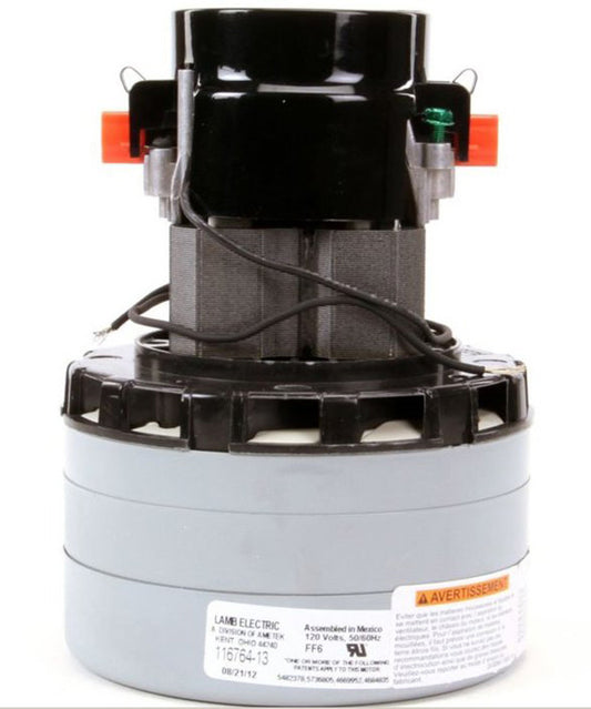 Ametek Vacuum Motor  116764-13 - 120v, 3 stage, 5.7" Diameter, Bypass Peripheral