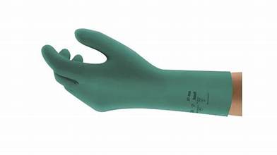 Ansell Gloves Medium (MED) Size 9 Green Chemical Resistant 144/Case