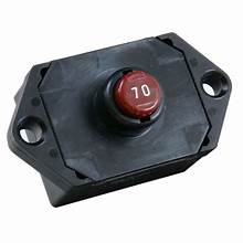 Circuit Breaker - 70A, 30VDC Push-Button (Screw Terminal)
