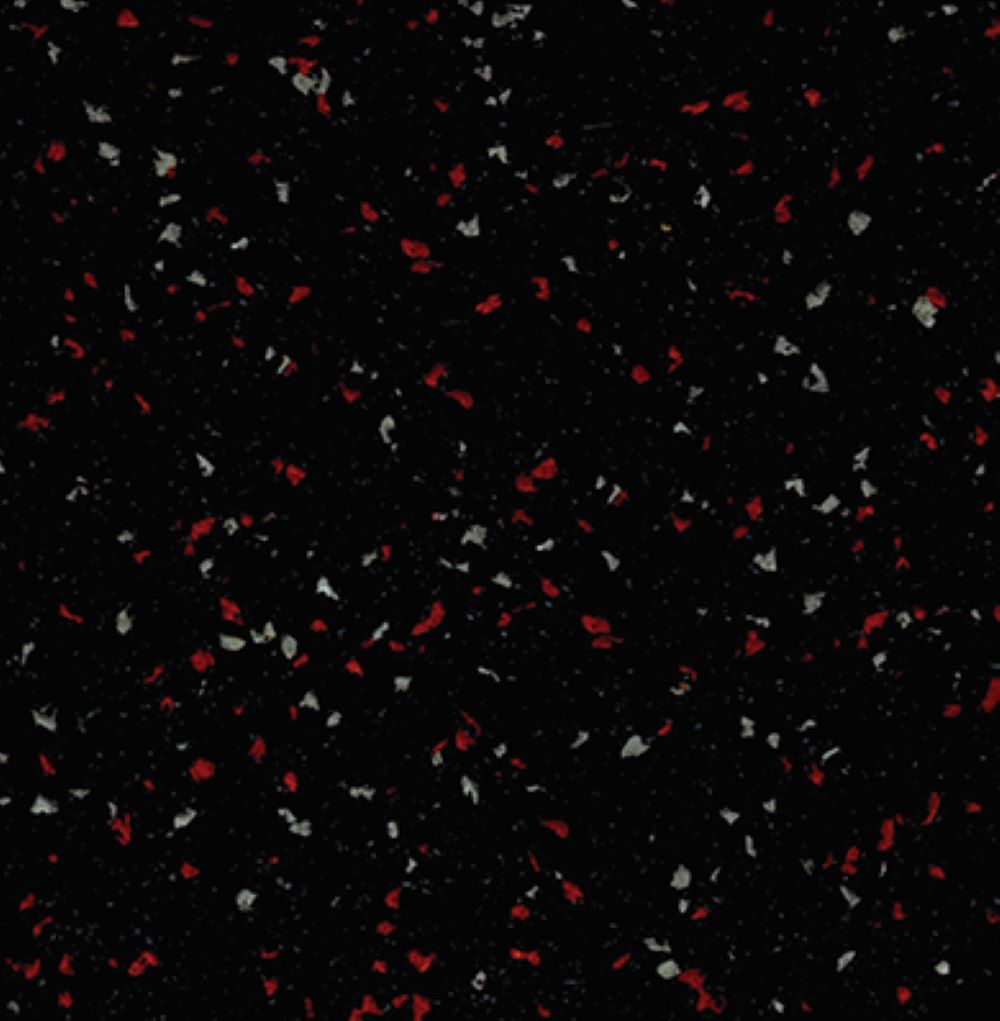 Combination Sport Tile - Red/Gray - 1" x 36" x 4" - Sold as Each