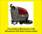 Preventative Maintenance Minuteman E20 Sport Autoscrubber - replacement squeegee set