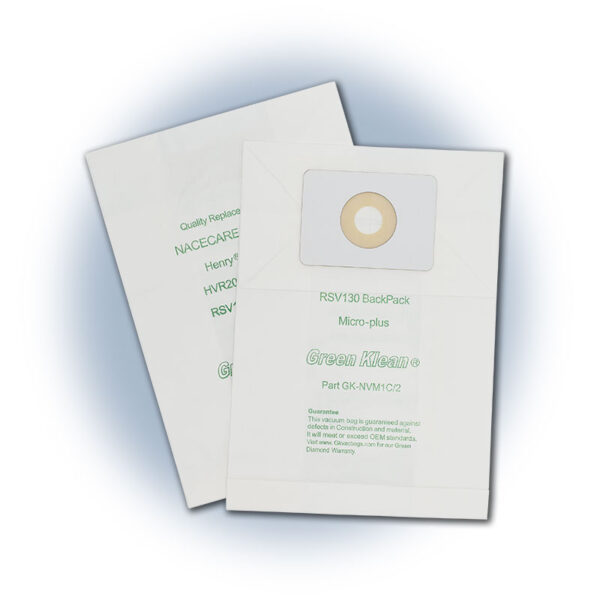 Replacement Vacuum Bags - NACE & Numatic Henry and James HVR200M/JVH180 - 10 bags/pkg - 10/cs (100)