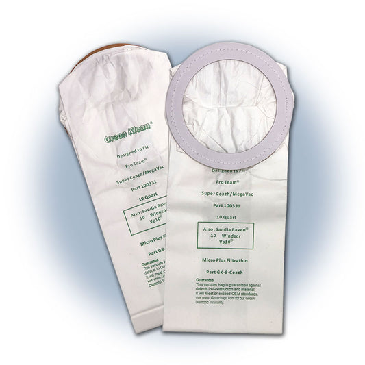 Replacement Vacuum Bags - Minuteman BPV Pro 10 Qt S10-115 Backpack (high efficiency) - 10 bags/pkg - 10/case (100)