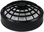 A black Hepa Dome Filter designed for use with ProTeam backpack vacuums.