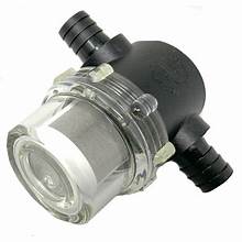 Hose Barb Low Profile In-Line Strainer — Fits Pacific Steamex, Viper Fang