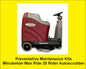 Preventative Maintenance Minuteman Max Ride 20 Rider Autoscrubber - replacement squeegee set (Linatex)