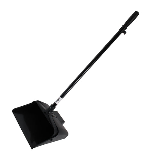 Performance Plus Lobby Dust Pan w/ 36" Metal Handle - Black - Each