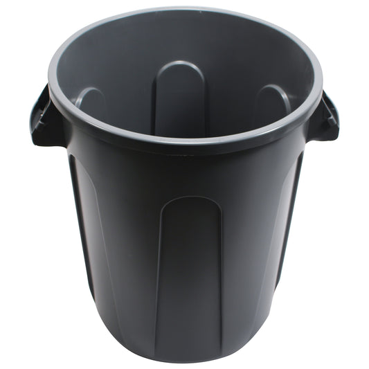 Performance Plus 32 gallon round trash can - Gray - Each
