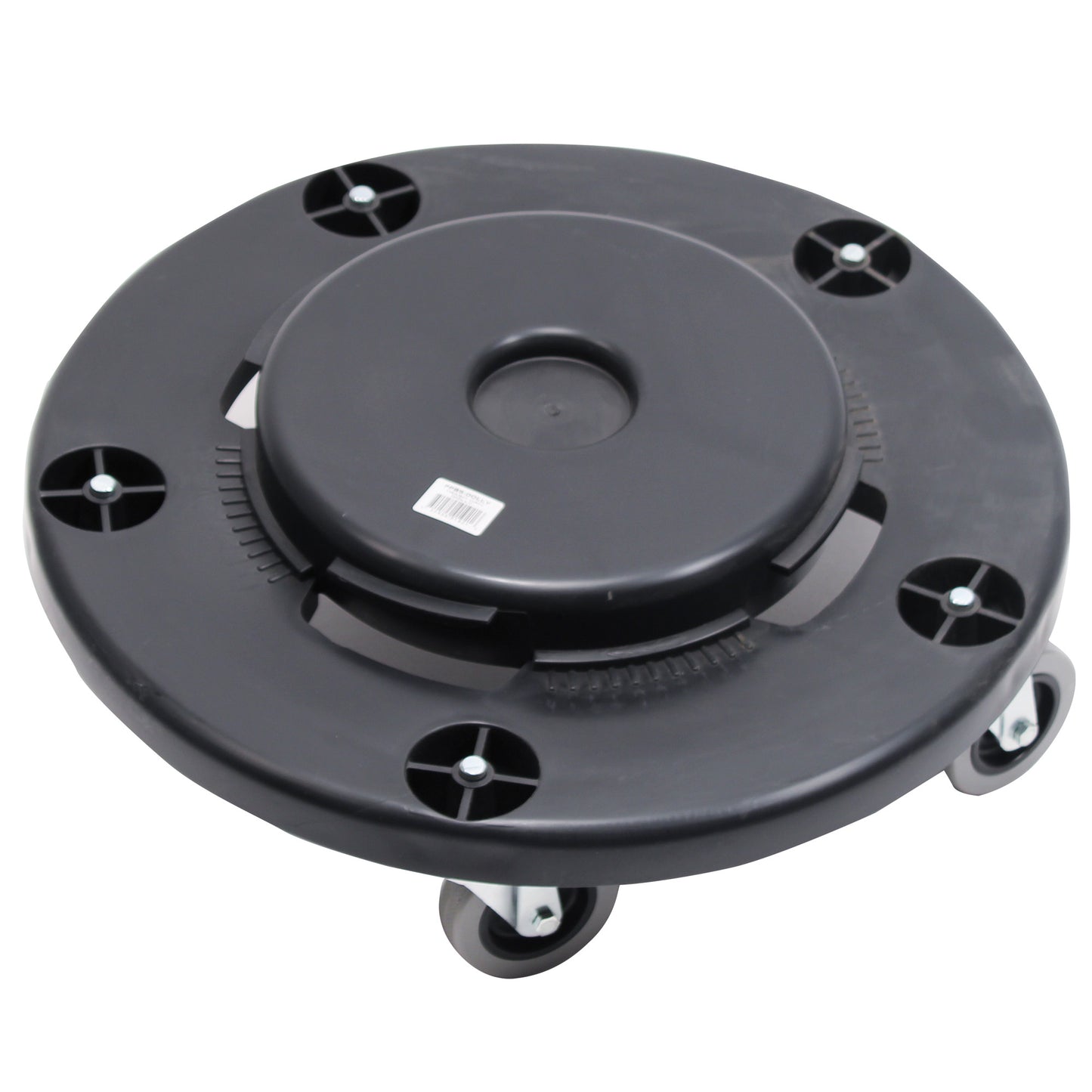 Performance Plus Universal Dolly for Round Trash Cans - Black - Each