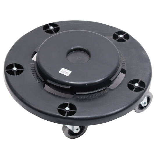 Performance Plus Universal Dolly for Round Trash Cans - Black - Each