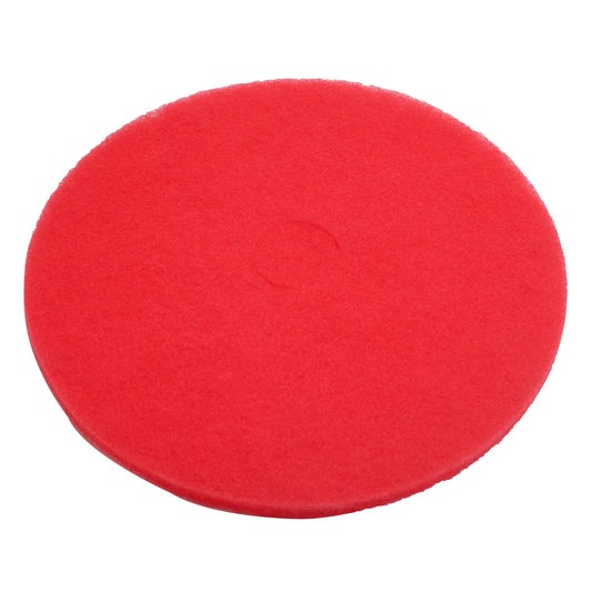 Performance Plus Red 13" Light Duty Cleaning/Polishing Pads - 5/cs