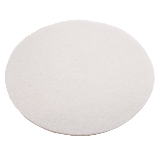 Performance Plus White 17" Buffing Pads - 5/cs