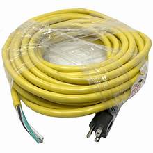 Power Cord - 75 Ft., 14/3 SJTW, 300 Volt, Yellow - No Plug End