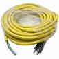 Power Cord - 75 Ft., 14/3 SJTW, 300 Volt, Yellow - No Plug End