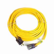 Power Cord - 50 Ft., 12/3 SJTW, 300 Volt Extension Cord, Yellow
