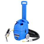 EDIC Bravo Spotter w/ Adjustable Handle and In-tank Heater, stainless steel upholstery tool, and 8' hose assembly
