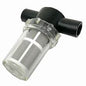 Long Bowl In-Line Strainer with Female NPT Ends — Fits Nilfisk/Advance, Clarke