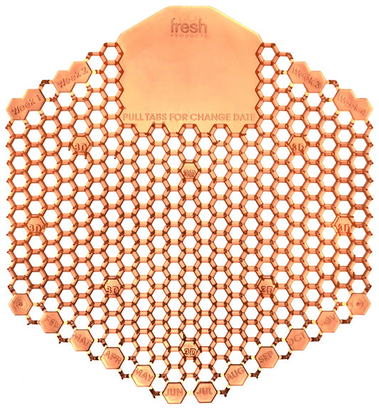 Fresh Products Wave 3D Urinal Screen - Mango Scent - 10/box - Mfg #3WDS-F-04-BX