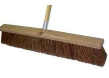 Palmyra Garage Broom - Wood - 24" - 4" Fibers - Each - Mfg #BH-12004