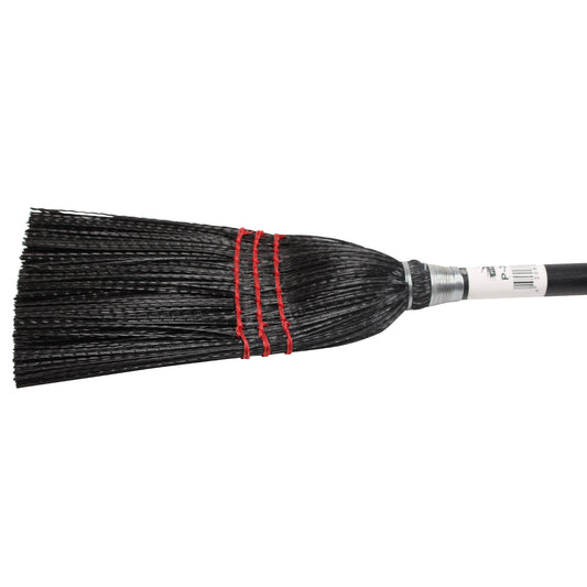 Performance Plus Lobby Broom Black Plastic 40" - w/ 13/16" handle - Each