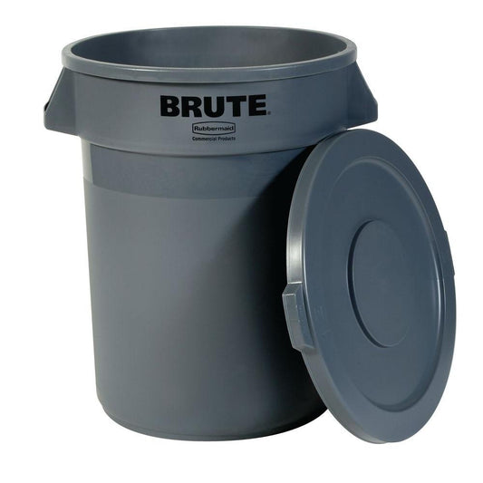 Rubbermaid Brute Vented Container 55 gallon - Vented - Each - Mfg FG265500GRAY-EA