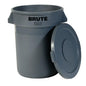 Rubbermaid Brute Vented Container 32 gallon - Vented - Each - Mfg FG263200GRAY-EA