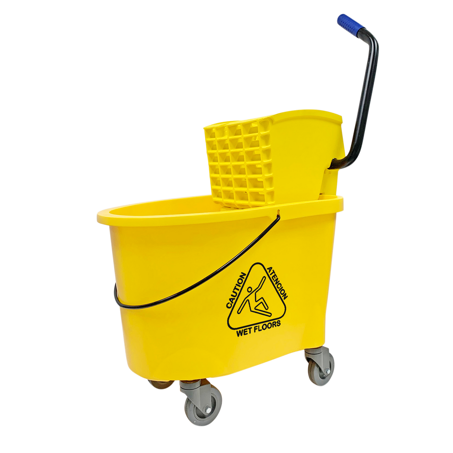 Mop Bucket w/ Side Press Wringer - 35qt - Mfg #T01009SPW