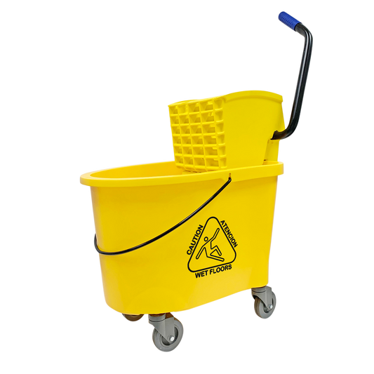 Mop Bucket w/ Side Press Wringer - 35qt - Mfg #T01009SPW