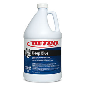 Betco Deep Blue Glass Cleaner - Ready to Use (RTU) - Ammoniated - 4 gallons/cs