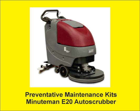 Preventative Maintenance Minuteman E20 Autoscrubber - replacement squeegee set