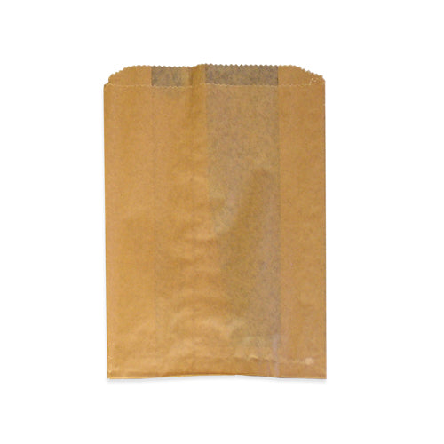 Hospeco Feminine Hygiene Receptacle Liners - 9.375" x 10.5" x 3.25" - Brown Kraft Paper - 250/cs - Mfg # HS-6141