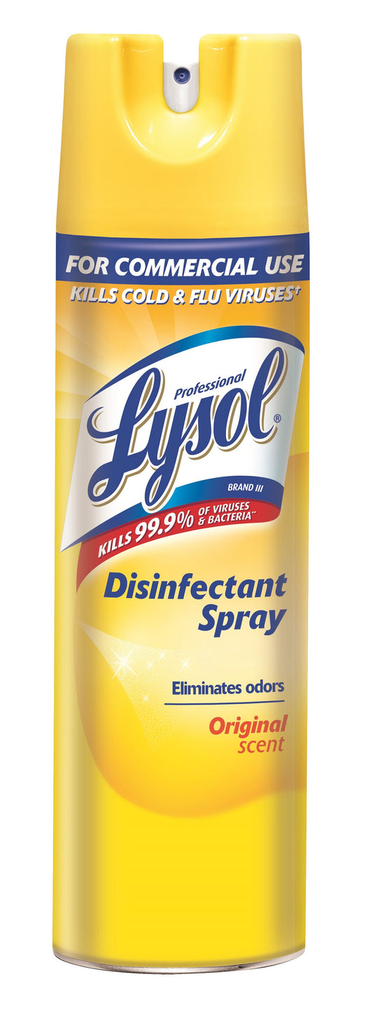 Reckitt Benckiser Lysol Disinfectant Spray - 19oz - Original Scent - 12/cs - Mfg #04650