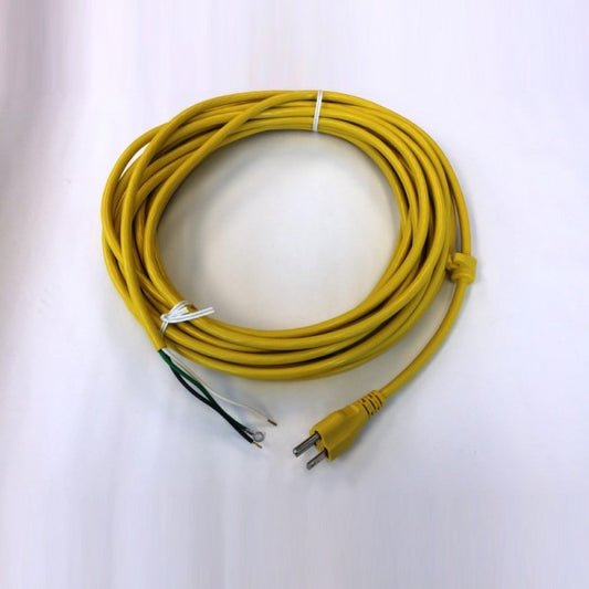 Power Cord - 40 Ft. 18/3 SJT, 300 Volt, Yellow - No Plug End
