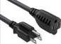 Power Cord - 50 Ft., 14/3 SJTW, AWG, 250 Volt Extension Cord, Black 15amp