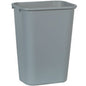 Rubbermaid Large Wastebasket 41qt - Gray - Each - Mfg #FG295700GRAY