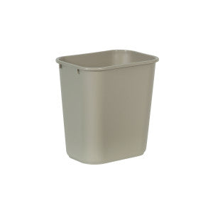Rubbermaid Medium Wastebasket 28qt - Beige - Each - Mfg #FG295600BEIGE