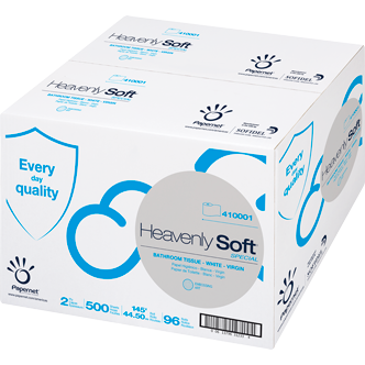 Sofidel Heavenly Soft Bath Tissue - 2ply - 4.1" x 3.5" - 500 sheet - 96/cs - Mfg #410001