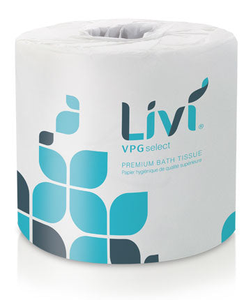 Solaris Livi VPG Select Bath Tissue - White - 2 Ply - 4.45" x 4" - 420 sheets per roll - 60/cs - Mfg #21556