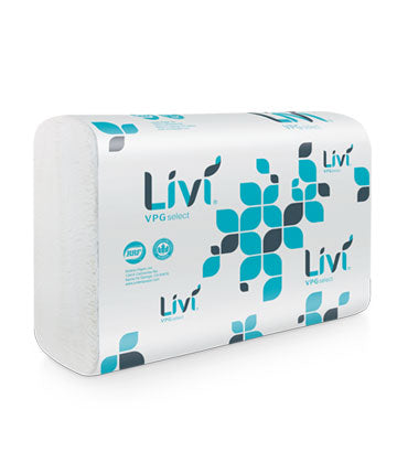 Solaris Livi VPG Select Multi-Fold Towels - White - 1 Ply - 10.6" x 9.5" - 2200/cs - Mfg #50861