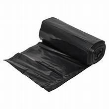 Victoria Bay Can Liner 38 x 58 - 60 Gal Black LLDPE - 1.25MIL - Roll - 100/Case