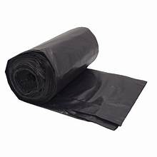 Victoria Bay Trash Bags - High Density - 30 x 37 - 33 Gal Black 10 micron Roll - 500/Case